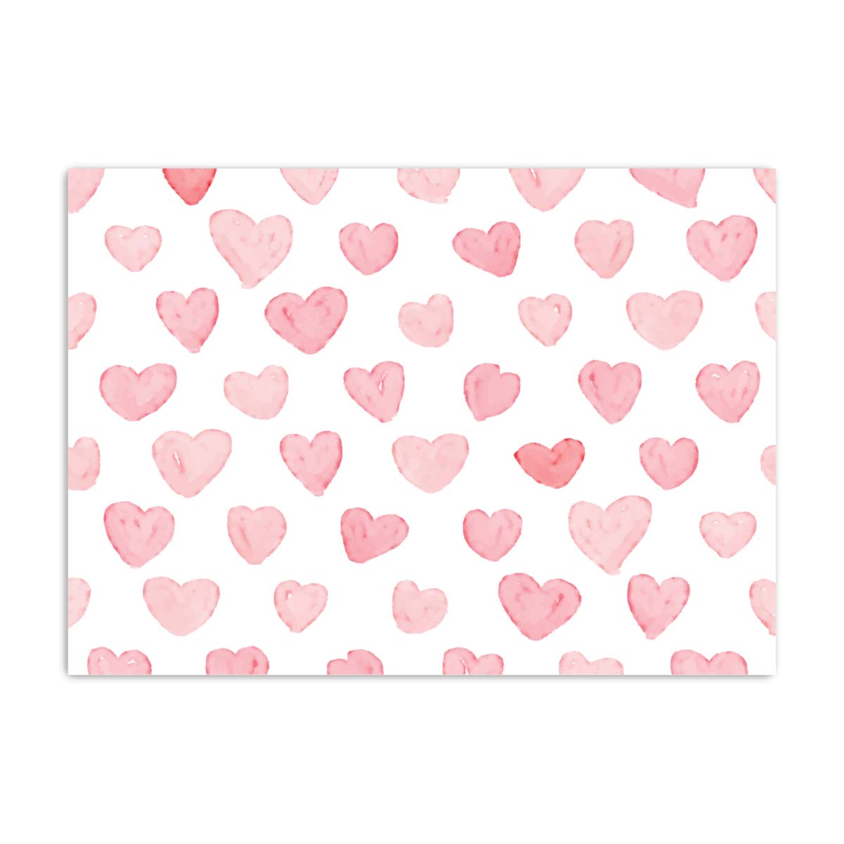 All over hearts print Card