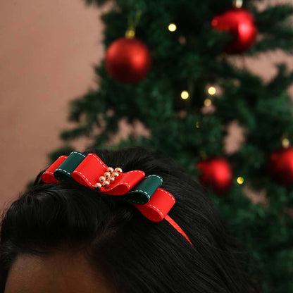 Triple Bow Christmas Headband