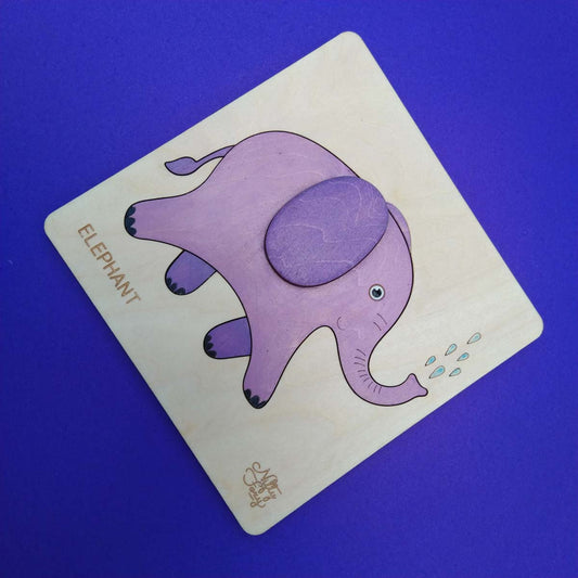 Wooden Elephant Puzzle