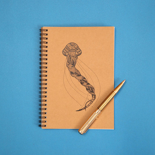 Flowy Jellyfish A5 Notebook
