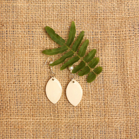 Ivory Drop Resin Earrings