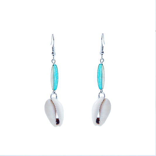 Turq waters Seashell Earrings