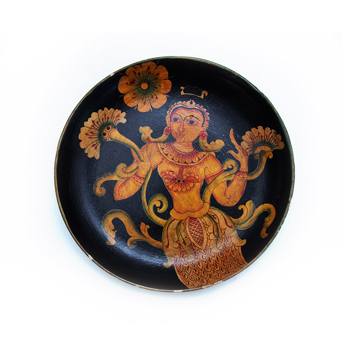 Flower Girl Wooden Plate