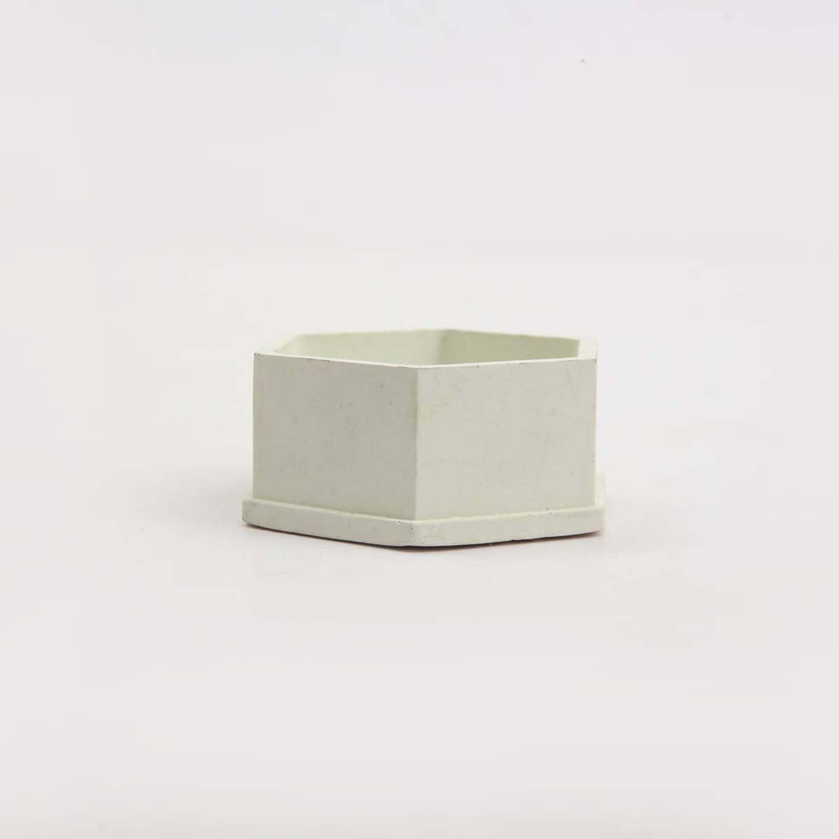 White Hexagon Planter