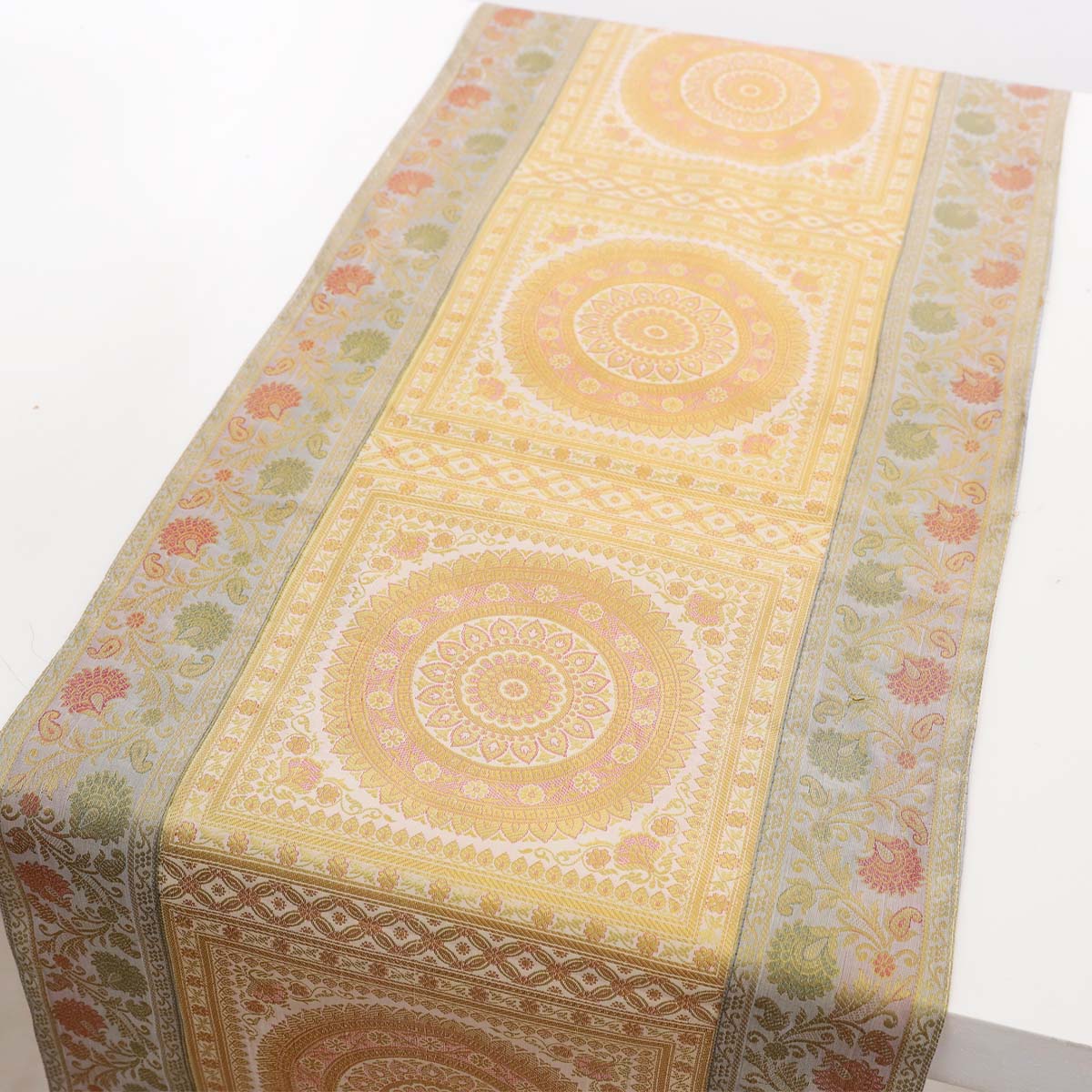 Dove Motif Silk Table Runner