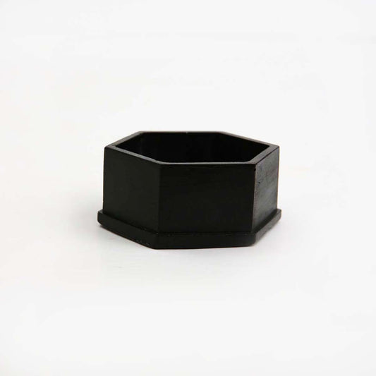Black Hexagon Planter