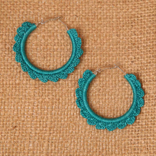 Azure Hoop Earrings
