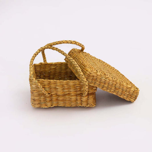 Reed Lunch Box Cover With Handles