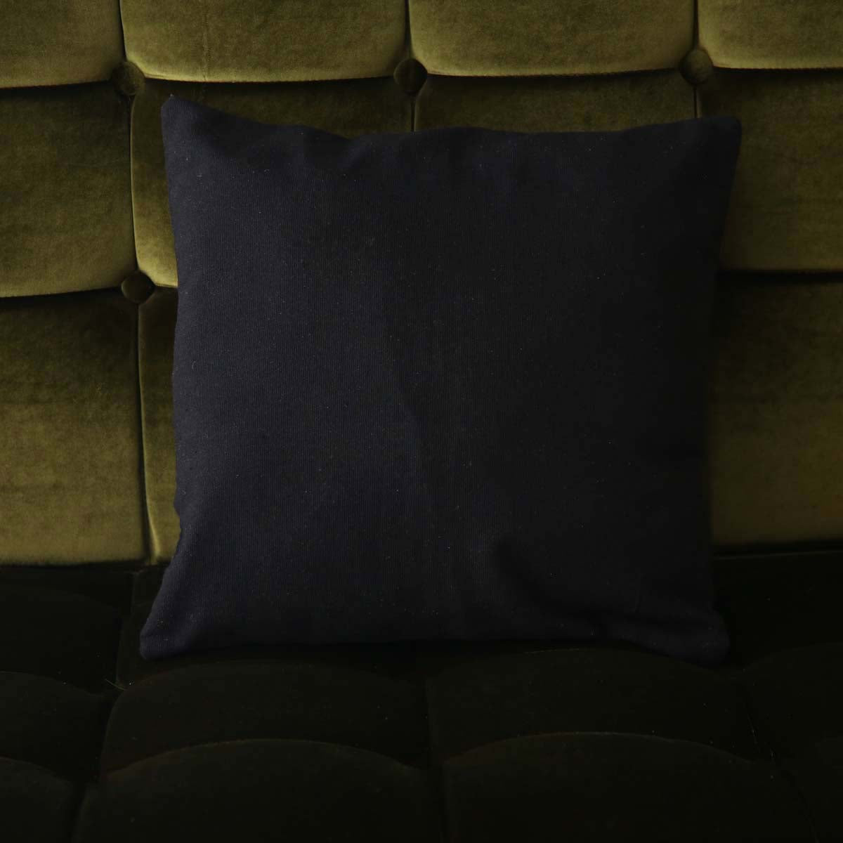 Navy Handloom Cushion Cover