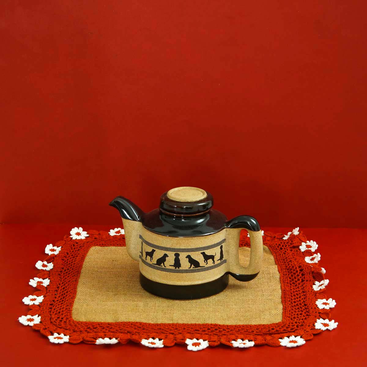 Burnt Orange Crochet Place Mat