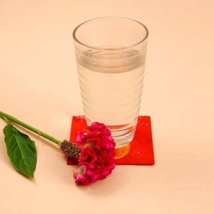 Artisnal Wooden Christmas Coaster Set