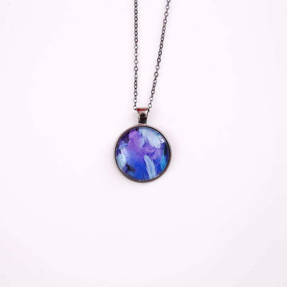 Blue Feather Necklace