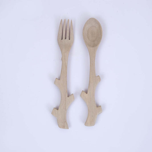 Branch Handle Fork &amp; Spoon Set