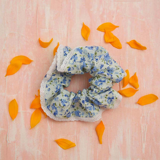 Light Floral Scrunchie