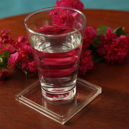 Bronze Glitter Resin Coasters