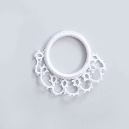 Crystal Tatted Napkin Ring Set