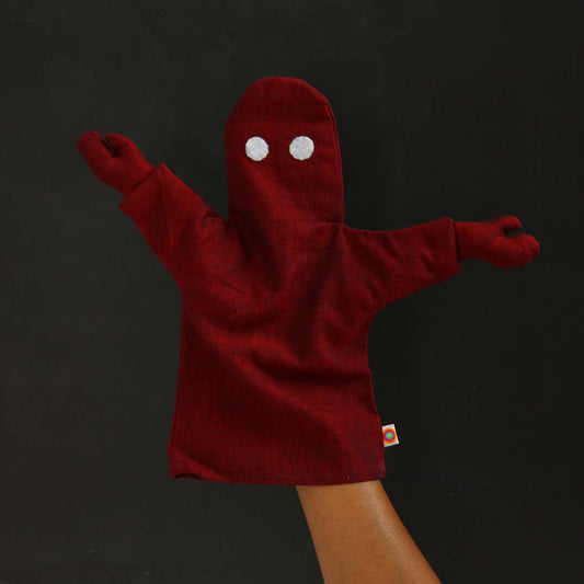Red Ghostie Hand Puppet Set