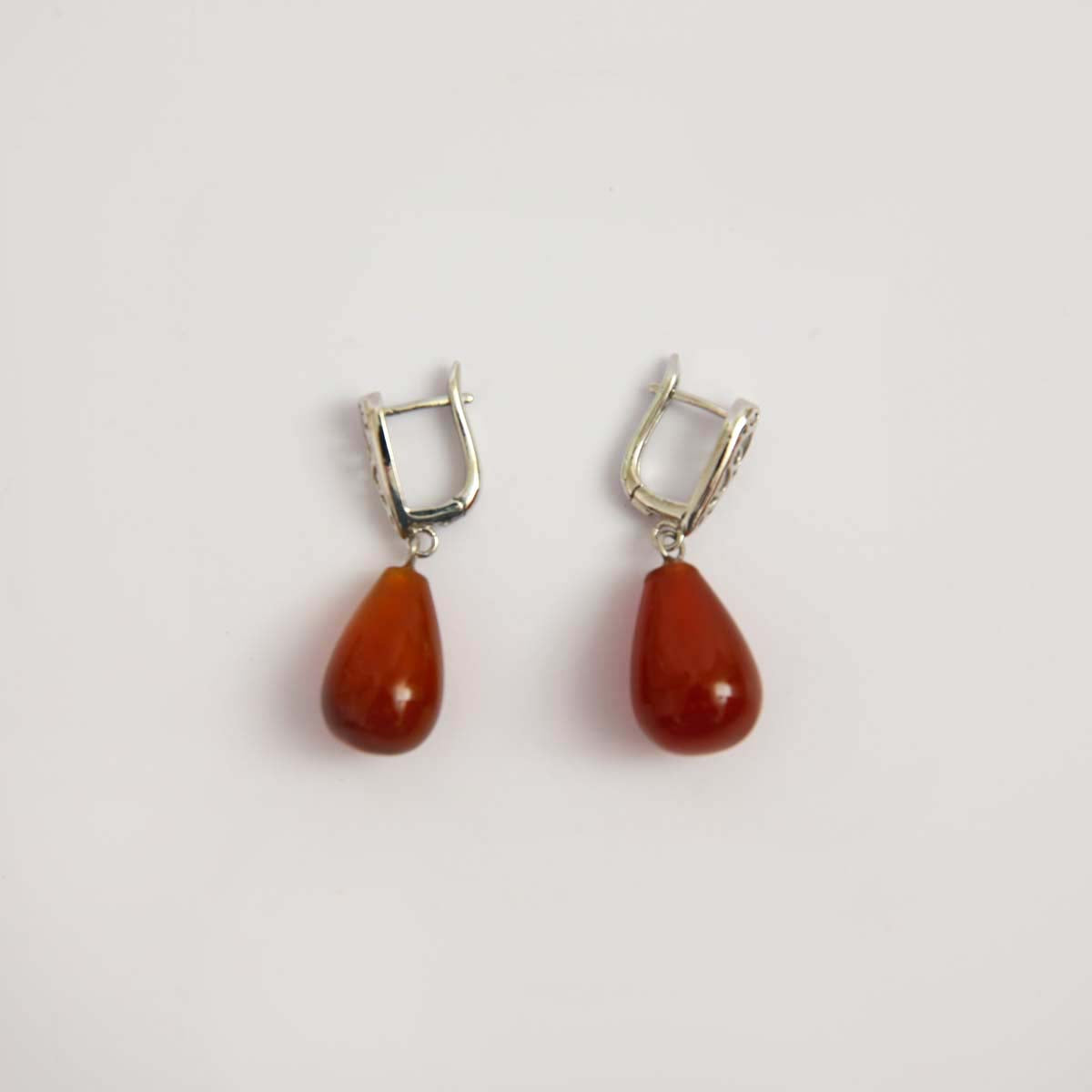 Garnet Drop Earrings