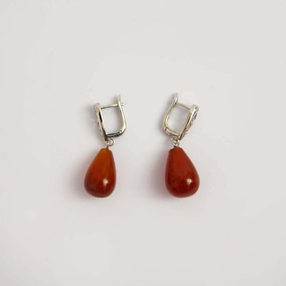 Garnet Drop Earrings