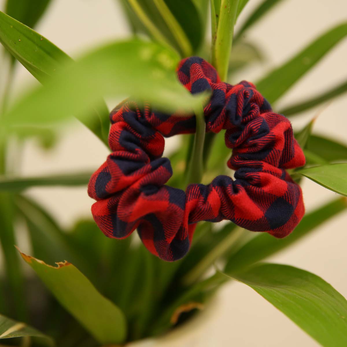 Gingham Scrunchie