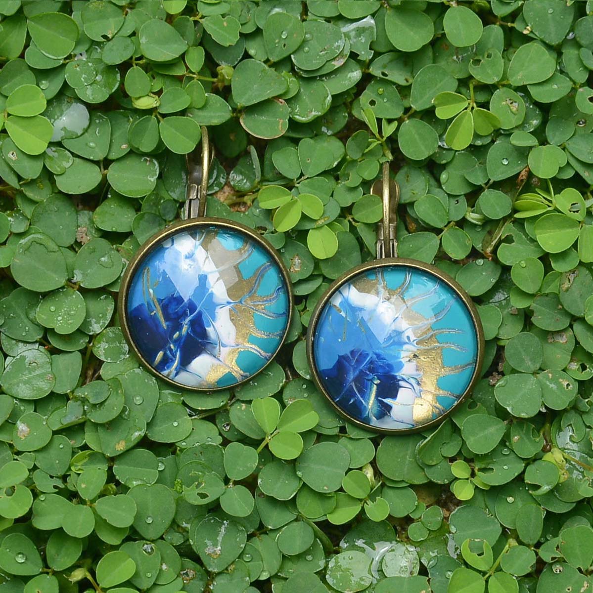 Aqua Earrings