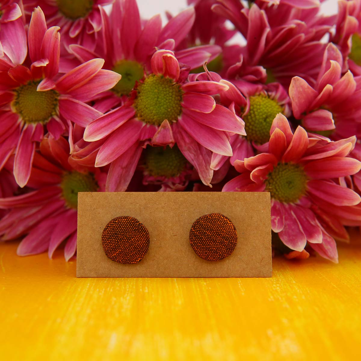 Dotted Handloom Stud Earrings