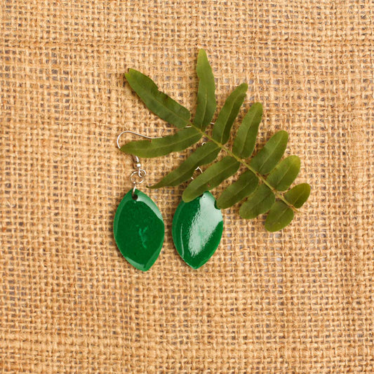 Jade Drop Resin Earrings