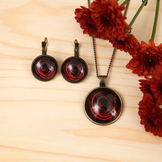 Red Rose Jewellery Set