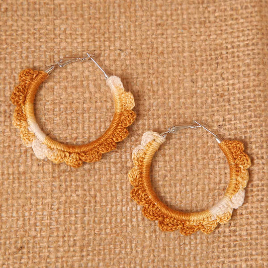 Tea Stain Hoop Earrings