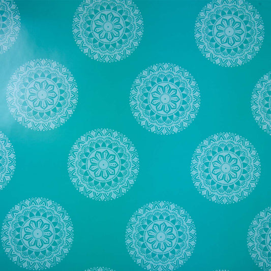 Teal Luna Wrapping Paper