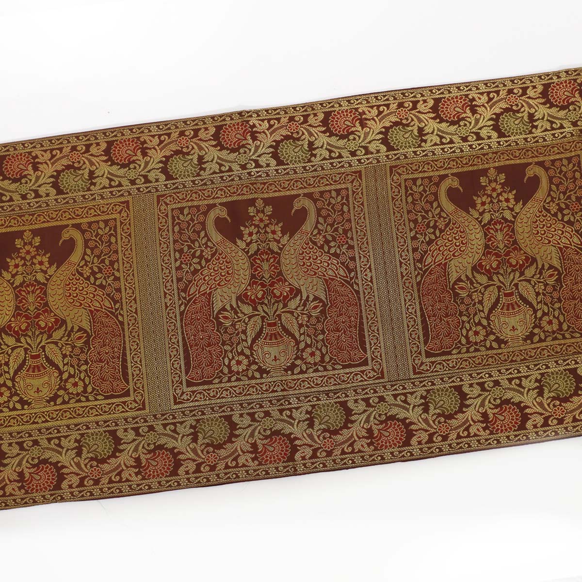 Golden Hues Silk Table Runner