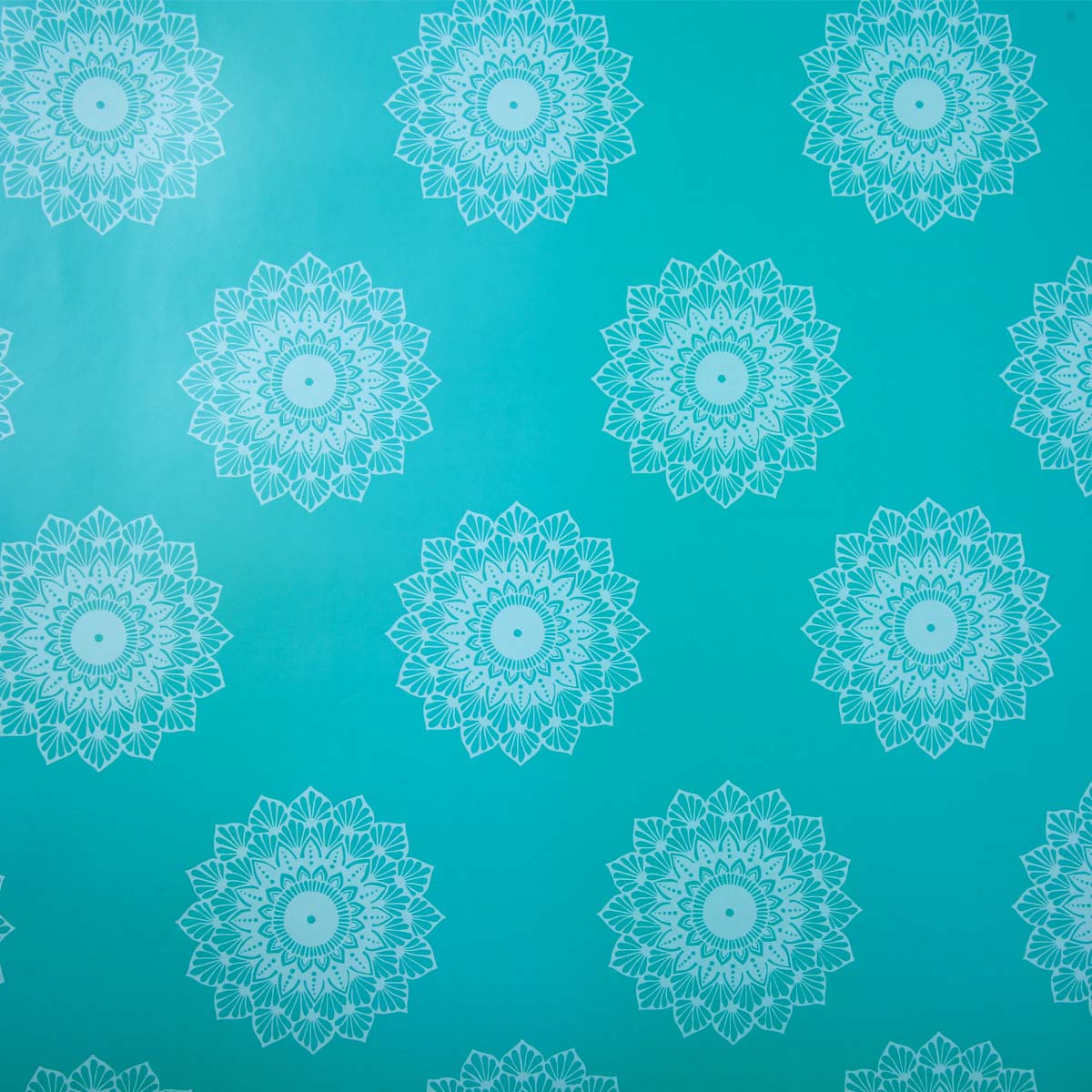 Teal Daffodil Wrapping Paper