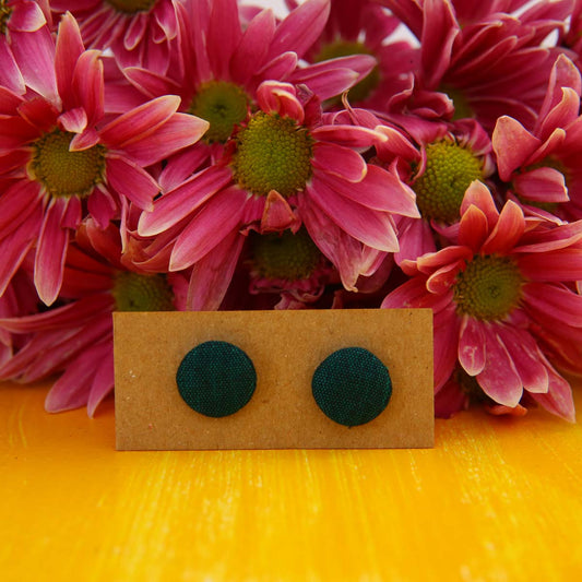 Emerald Handloom Stud Earrings