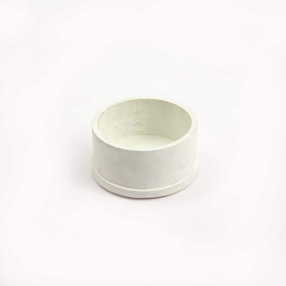 White Round Planter