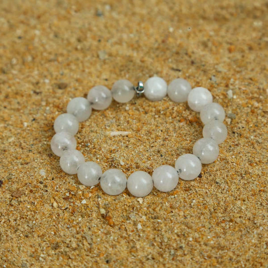 Stainless Steel Rose Quartz Bracelet