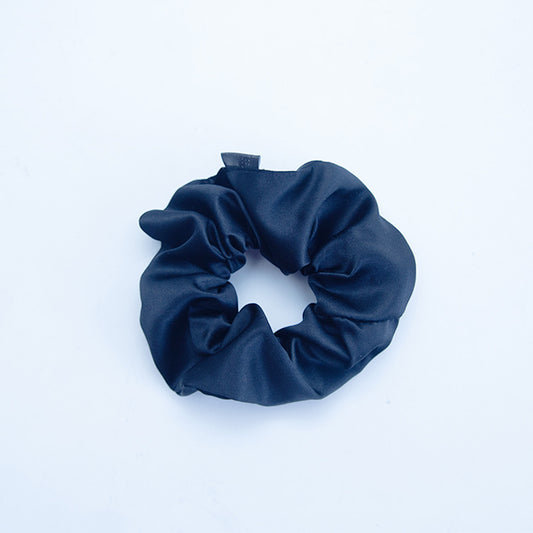 Midnight Satin Scrunchie