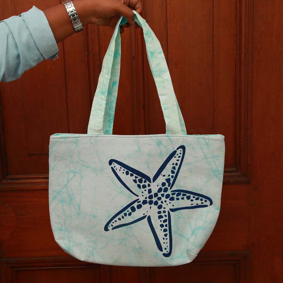 Starfish Batik Tote