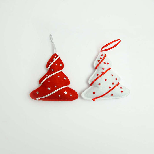 Felt Christmas Trees Ornament Set