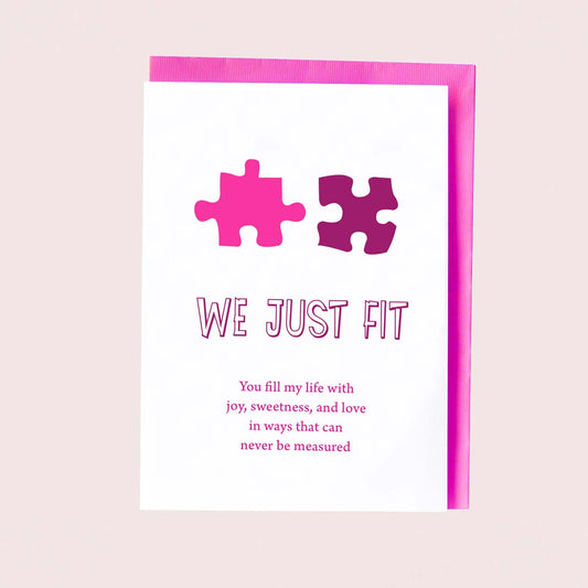 Puzzle Piece Valentine's Card