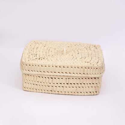 Natural Palmyra Square Storage Box