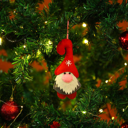 Red Gnome Ornament