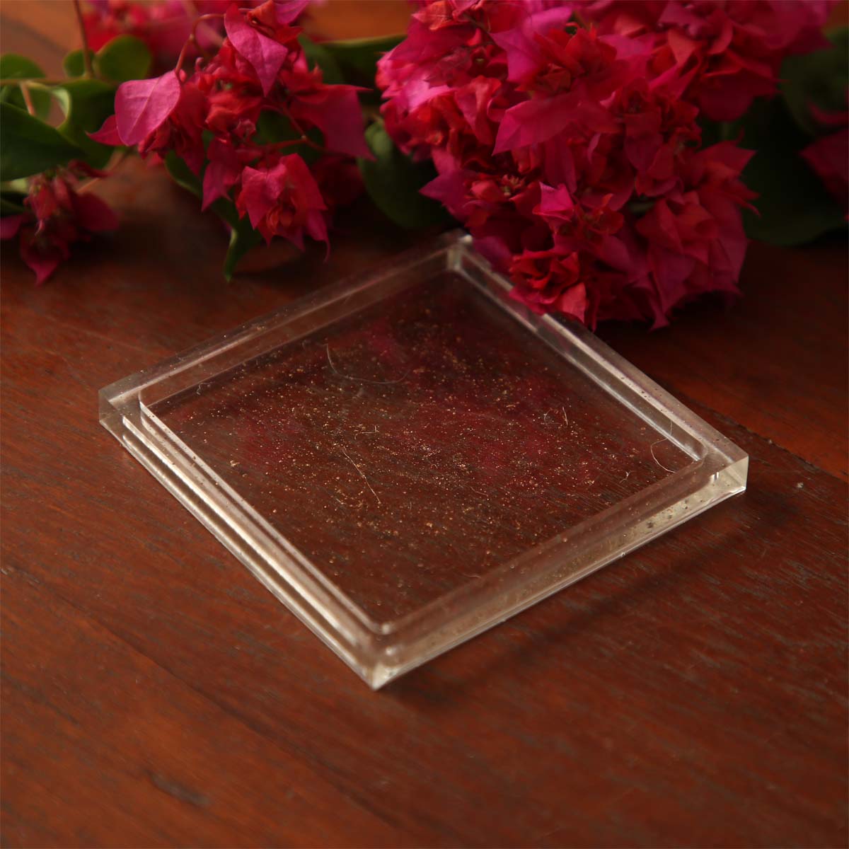 Bronze Glitter Resin Coasters