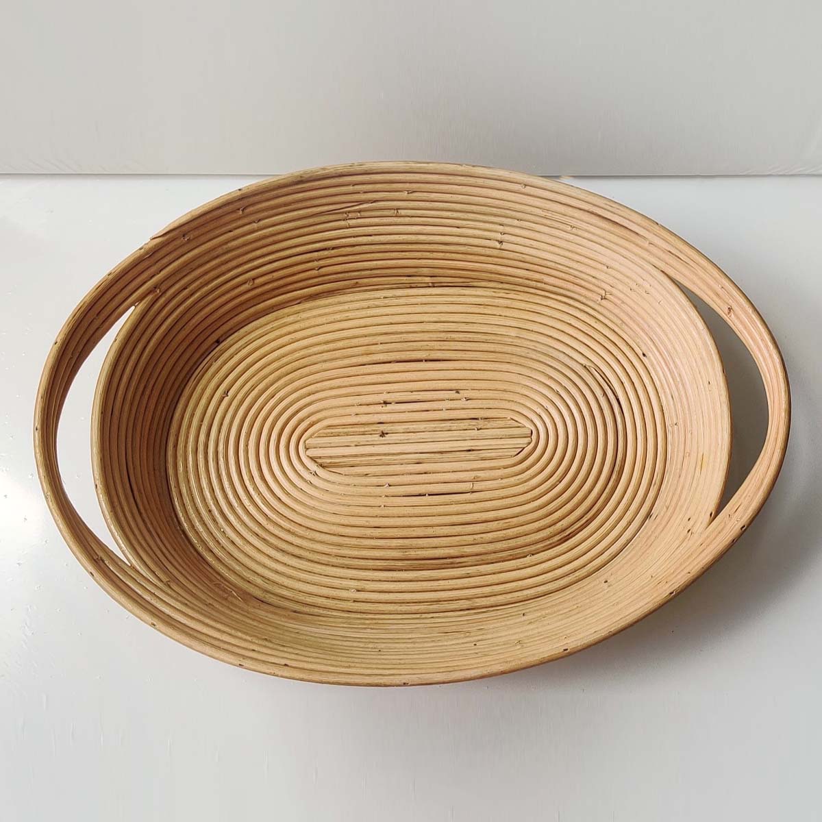 Cane Bread Basket With Warming Liner