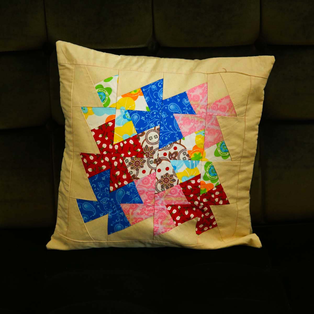 Tenica Twister Patchwork Cushion Cover