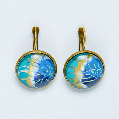 Aqua Earrings