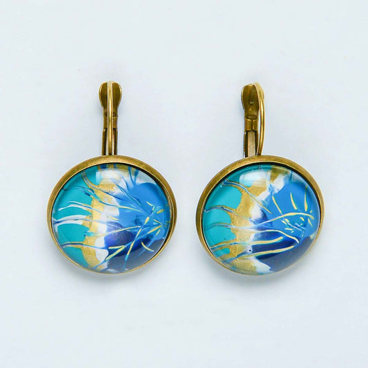 Aqua Earrings