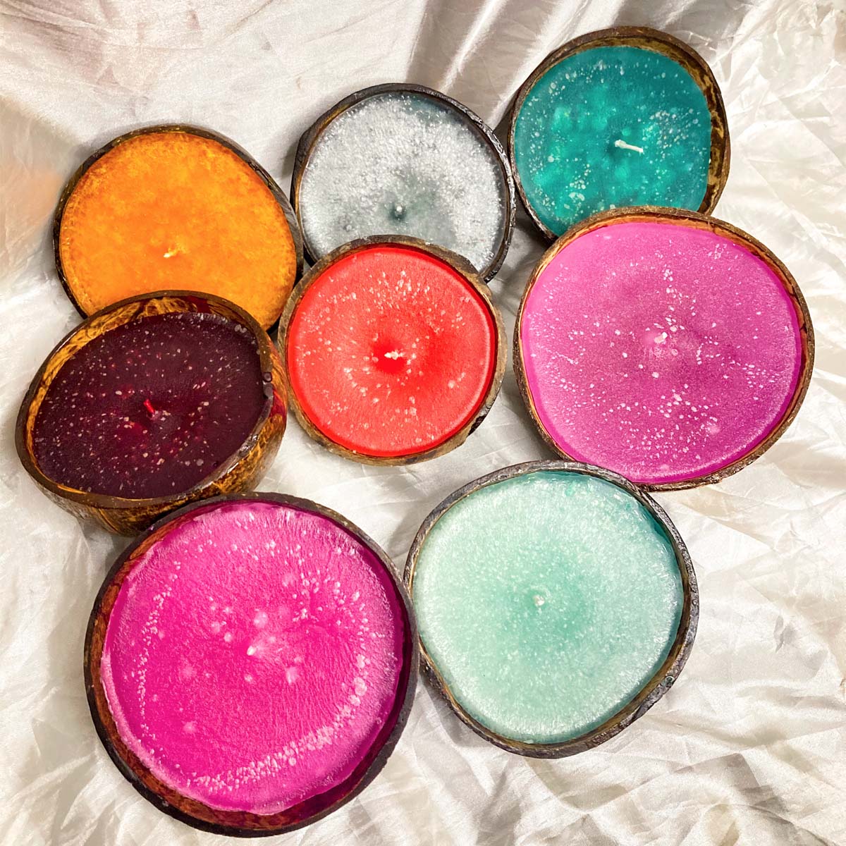 Lavender Skies Coconut Shell Candle - Small