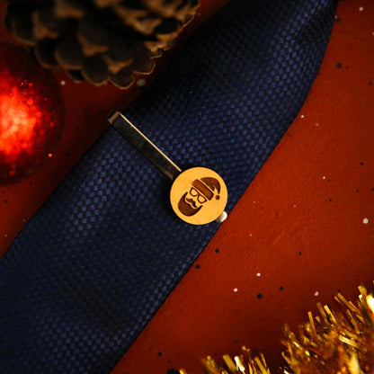 Cool Santa Wooden Tie Pin