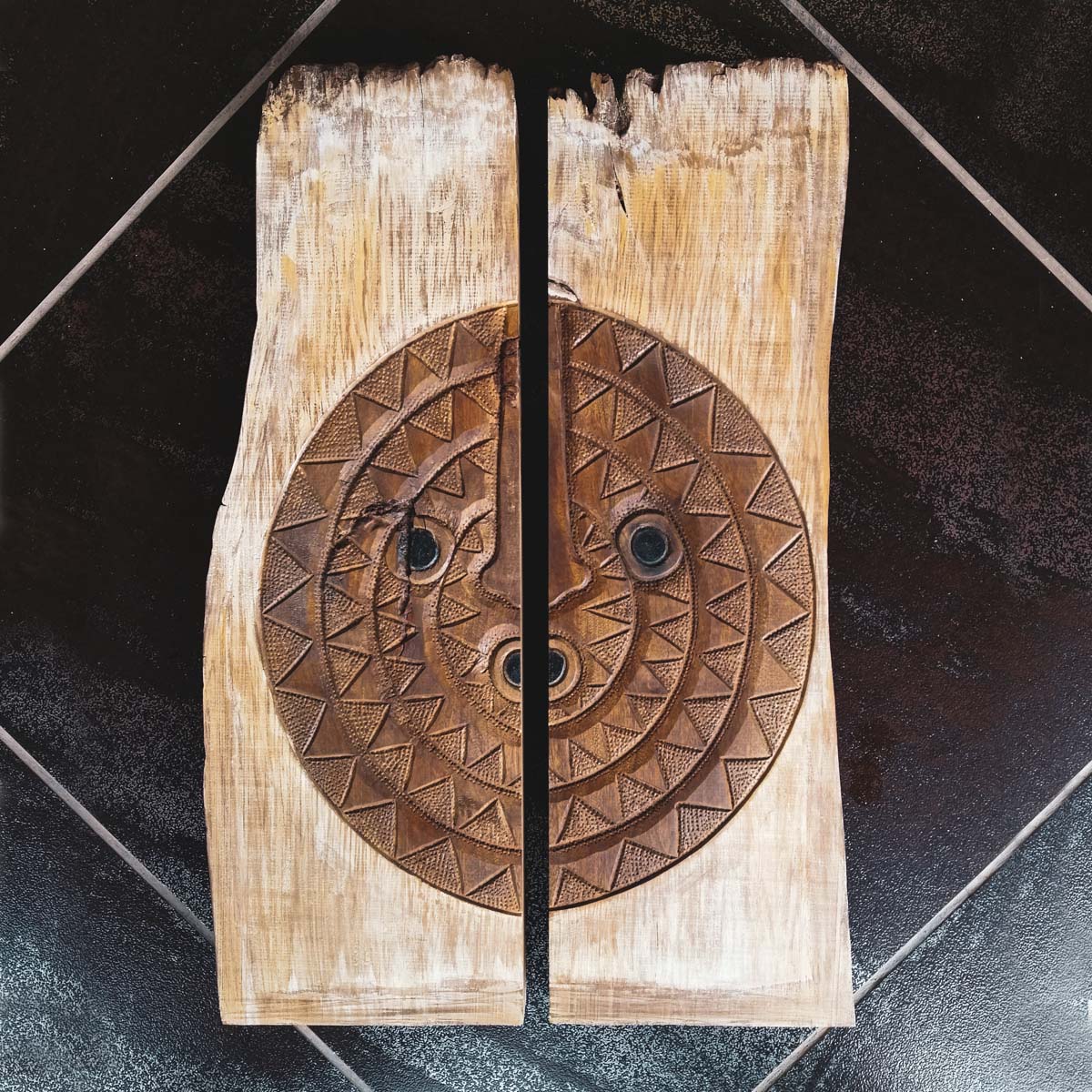 Sun Mask Burkina Faso Wood Carving