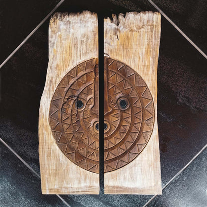 Sun Mask Burkina Faso Wood Carving